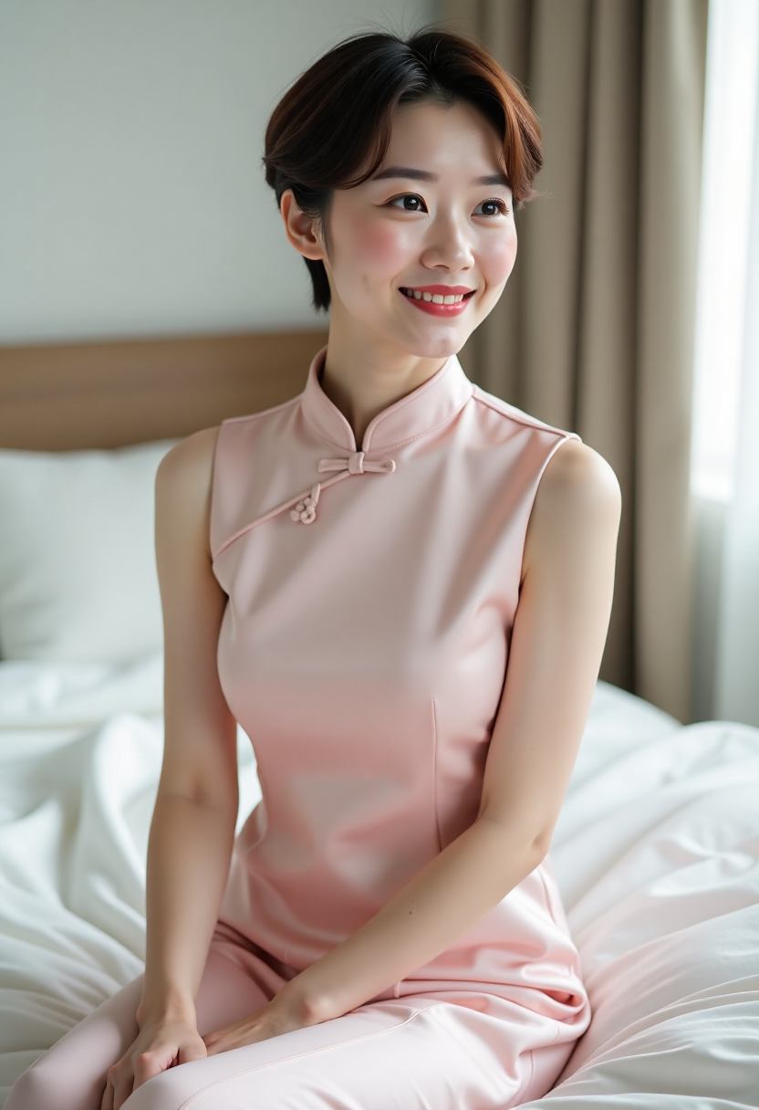 晨光下的美容店